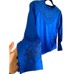 Le Canari Blue Blouse Small